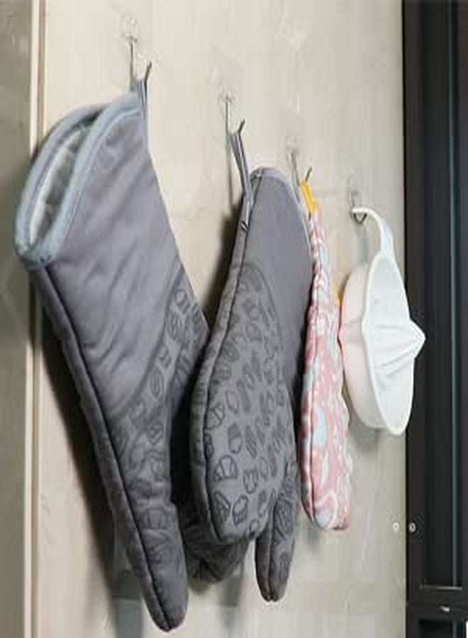 Emergity Multipurpose Wall Hook, Self- Adhesive Hook, Wall Hanging Hook, Sticky Wall Hook, Wall Sticker Hook, Hooks for Wall Without Drilling (Pack of 10) - Image 4